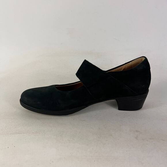 Hartjes mary jane women's size 6.5 black suede minimalist heels comfort shoes - Picture 6 of 11